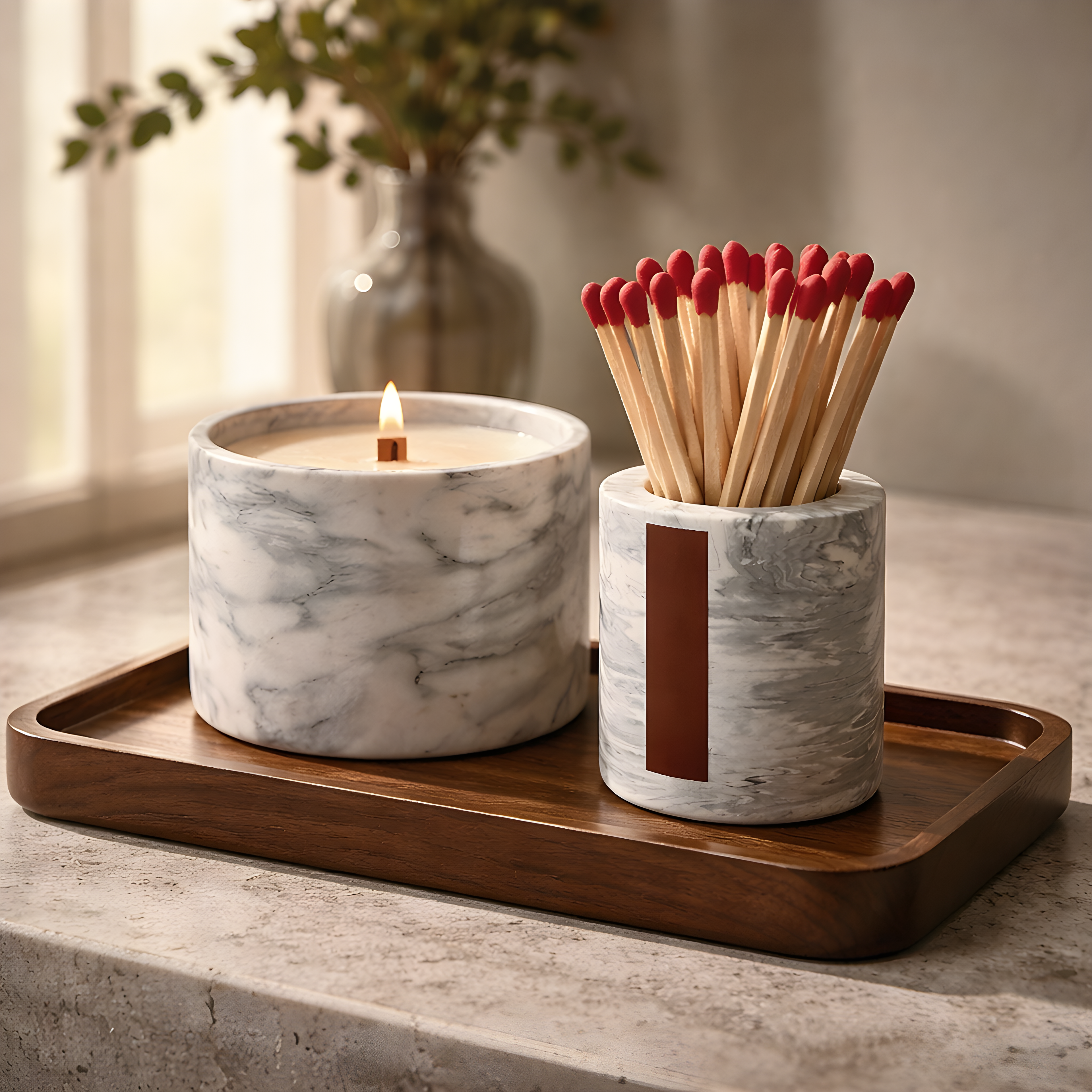 Pot allumettes - Gris