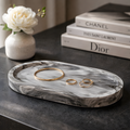 Plateau ovale 18 cm - Gris
