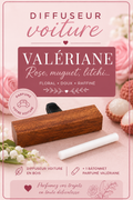 Diffuseur voiture Valériane en bois