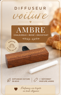 Diffuseur voiture Ambre en bois