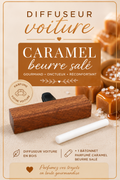 Diffuseur voiture Caramel Beurre Salé en bois