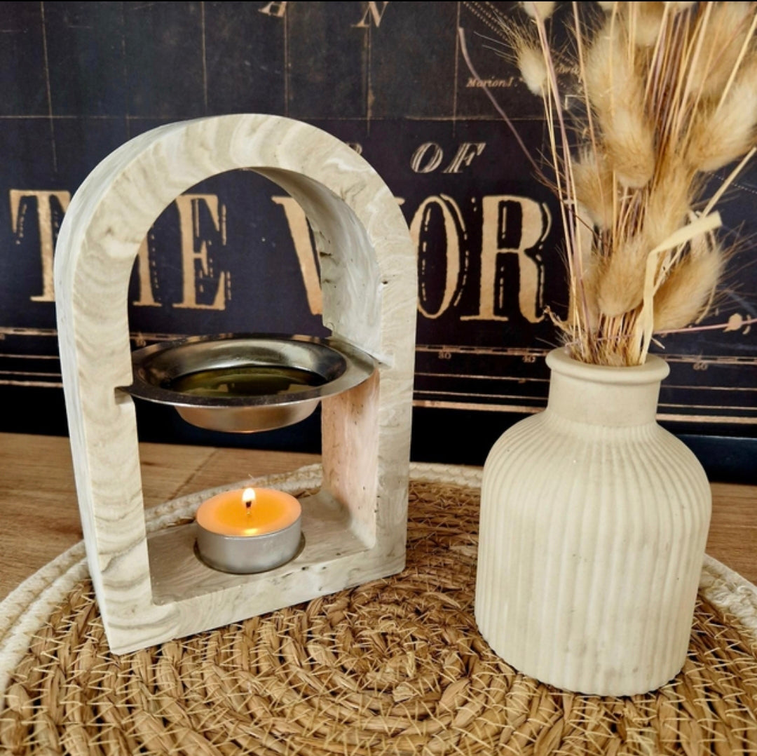 Brûle-parfum arche - Beige