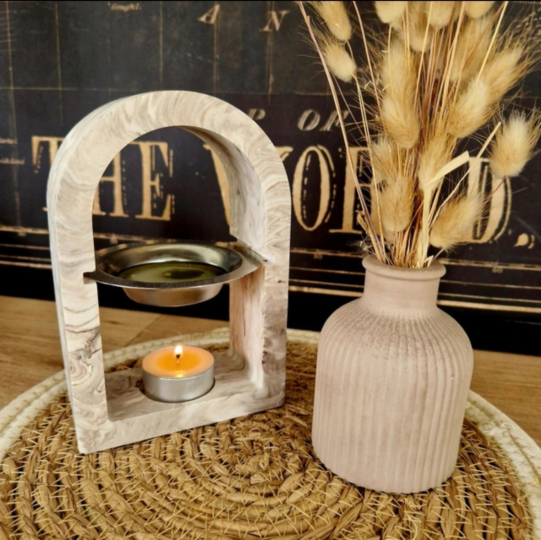 Brûle-parfum arche - Taupe
