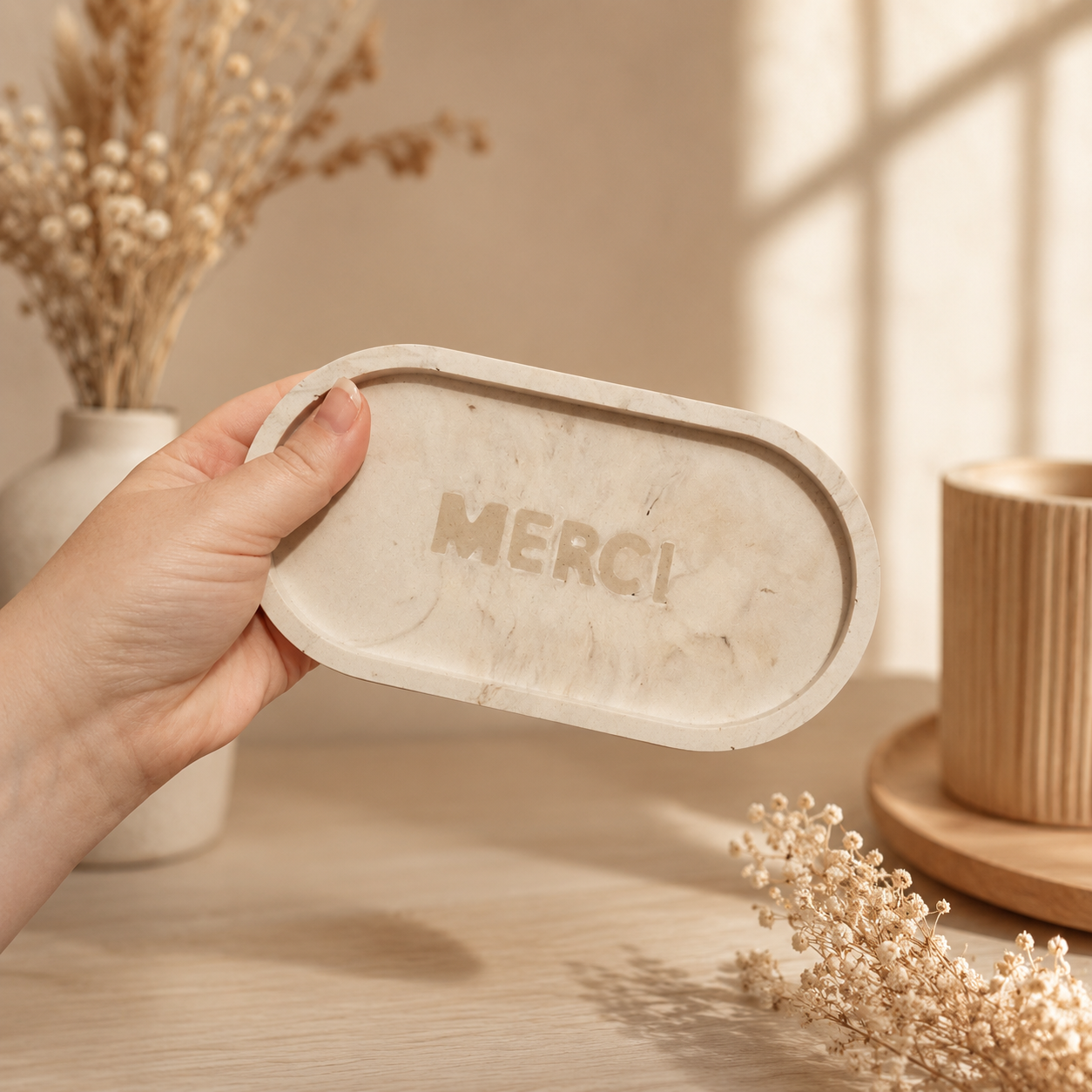 Plateau "merci"