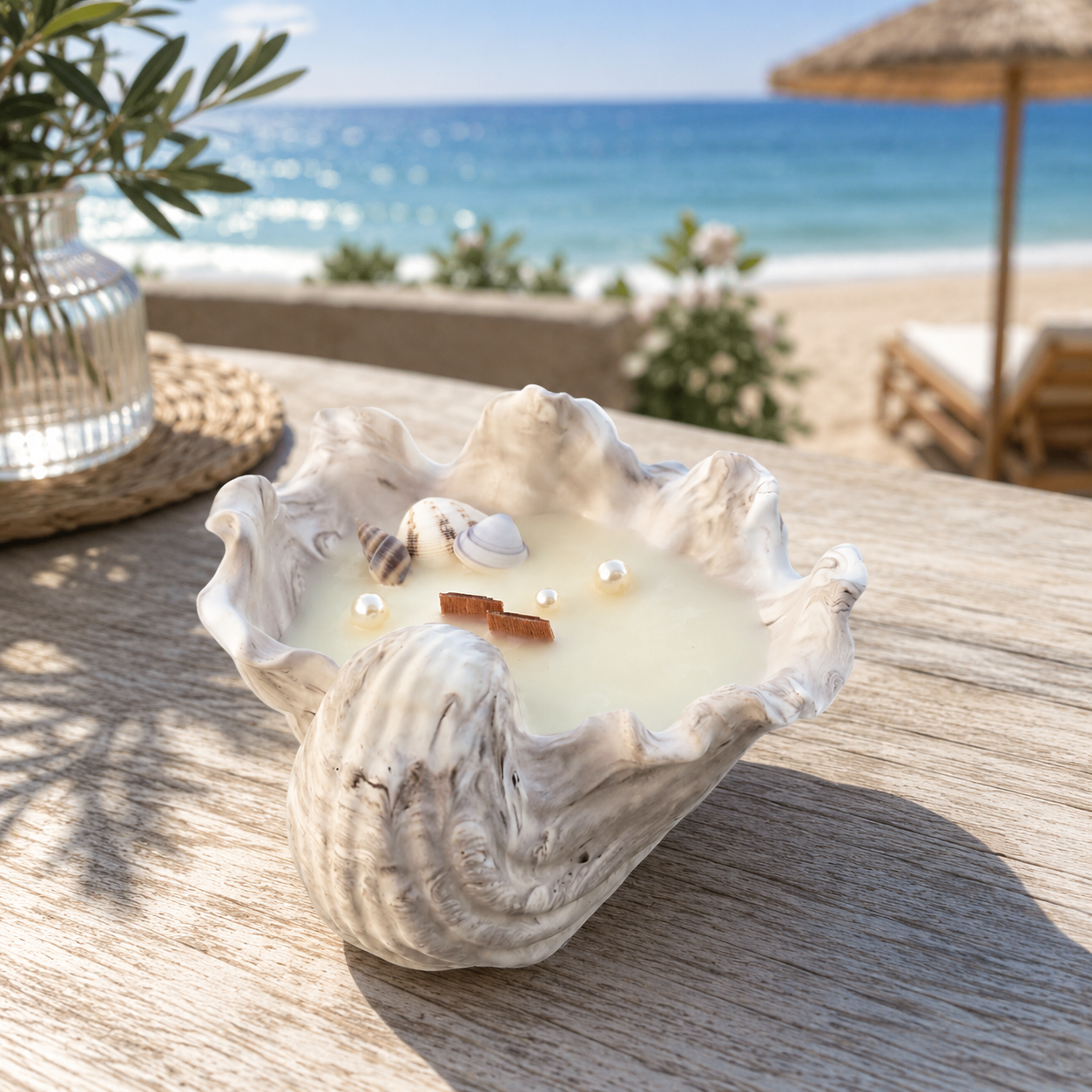 Bougie coquillage 100gr